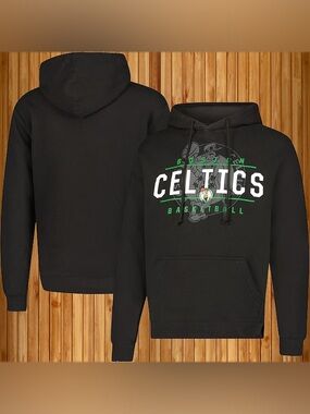 NWT NBA Boston Celtics Ultra Game Official Youth Hoodie Green & Black (10-12)